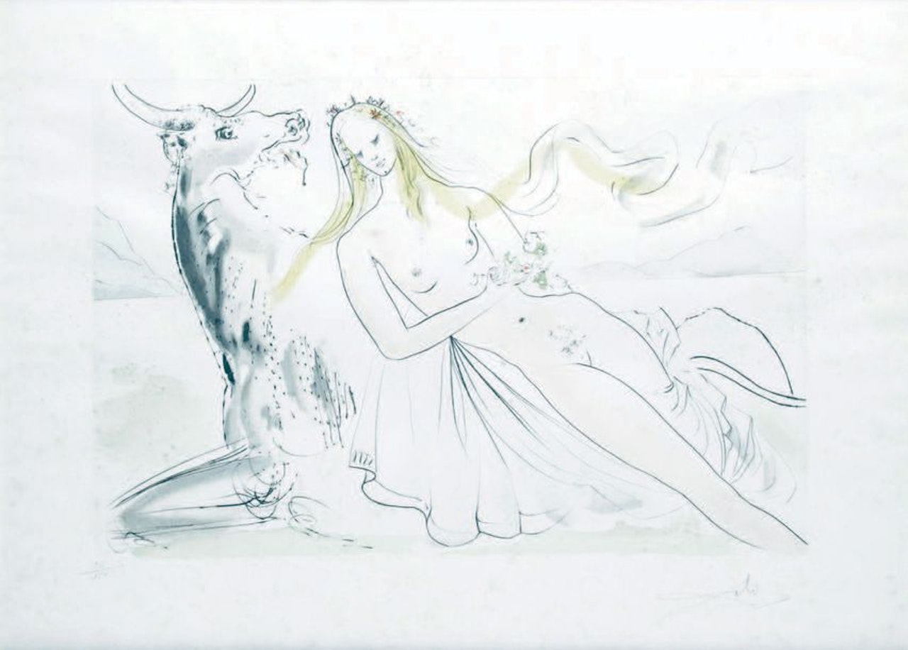 THE RAPTURE OF EUROPE by Salvador Dali