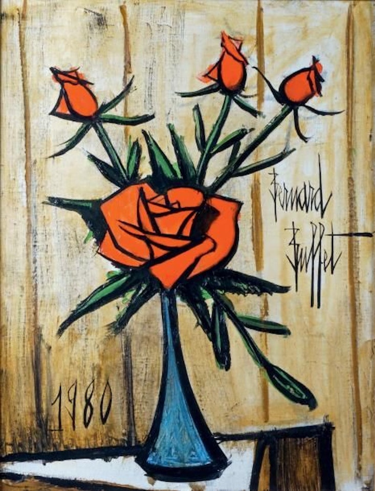 RED ROSES by Bernard Buffet
