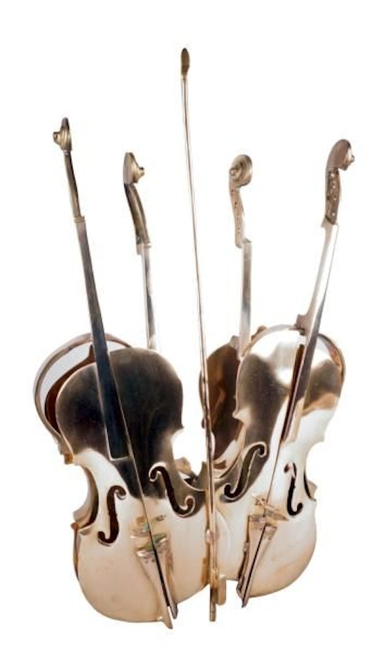 DOUBLE VIOLIN by Arman