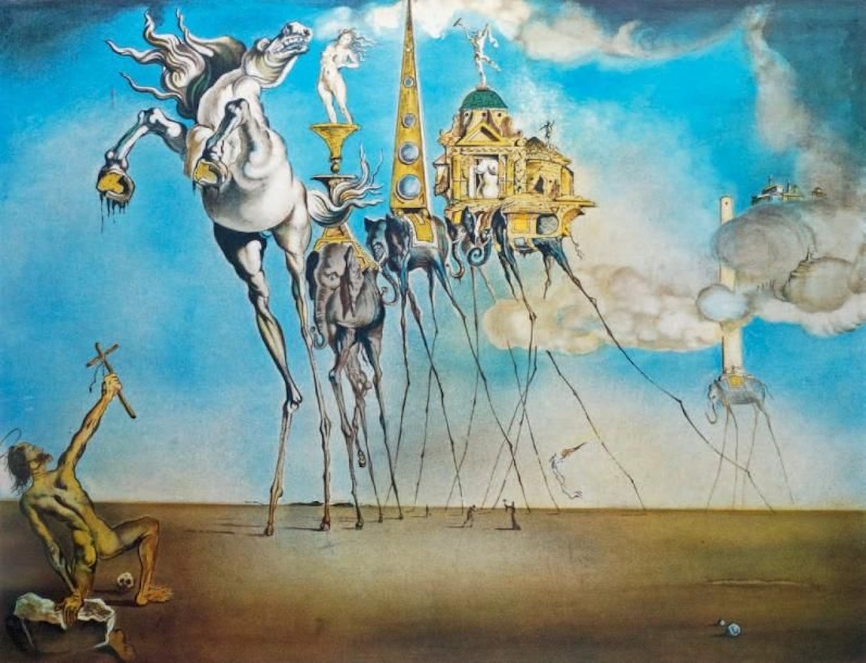 THE TEMPTATION OF SAINT-ANTOINE by Salvador Dali