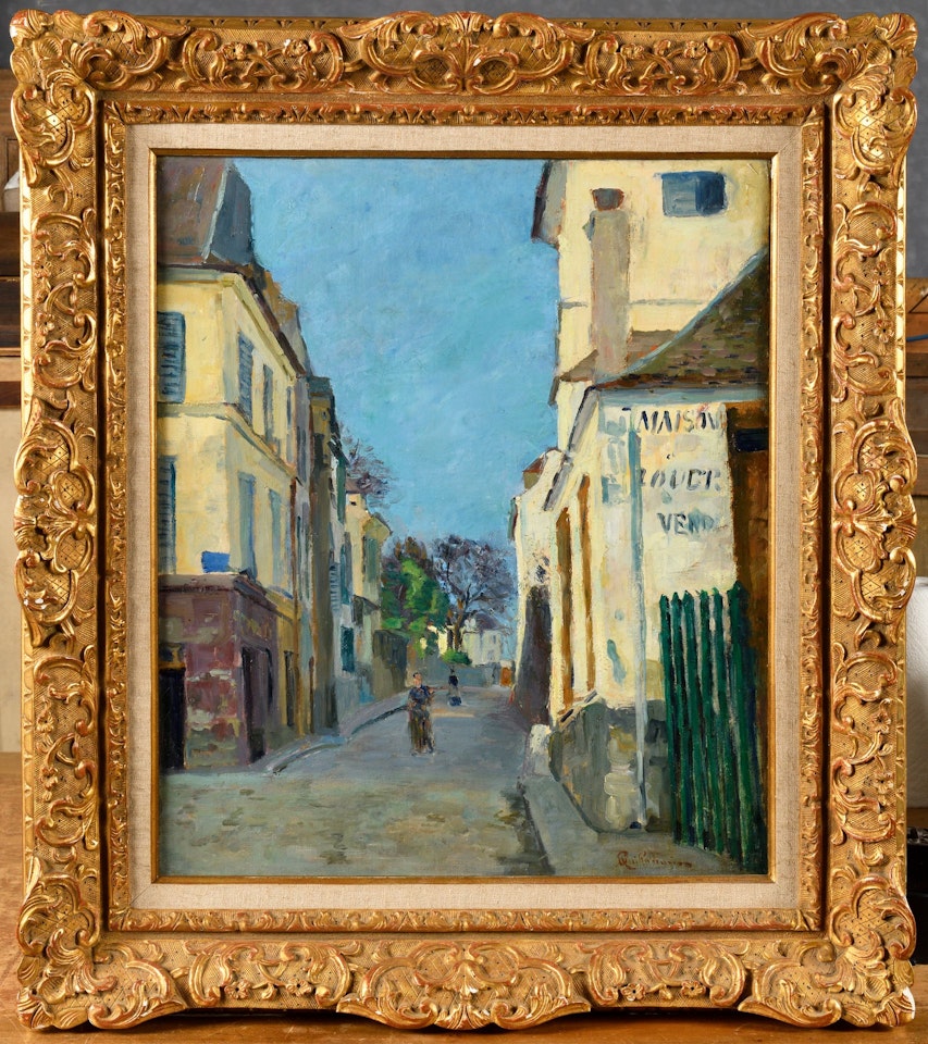 A street in the Ile de France by Armand Guillaumin