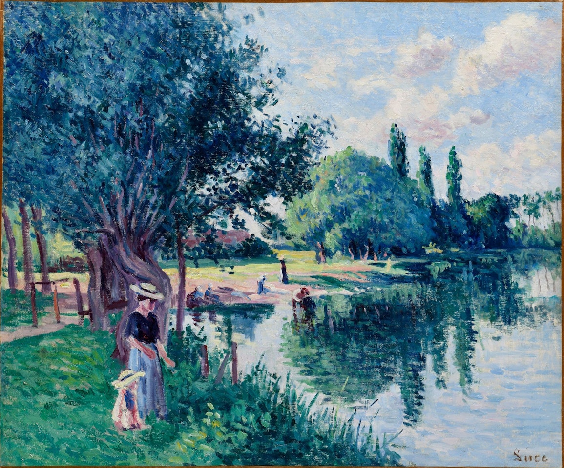 Bessy, riverside by Maximilien Luce
