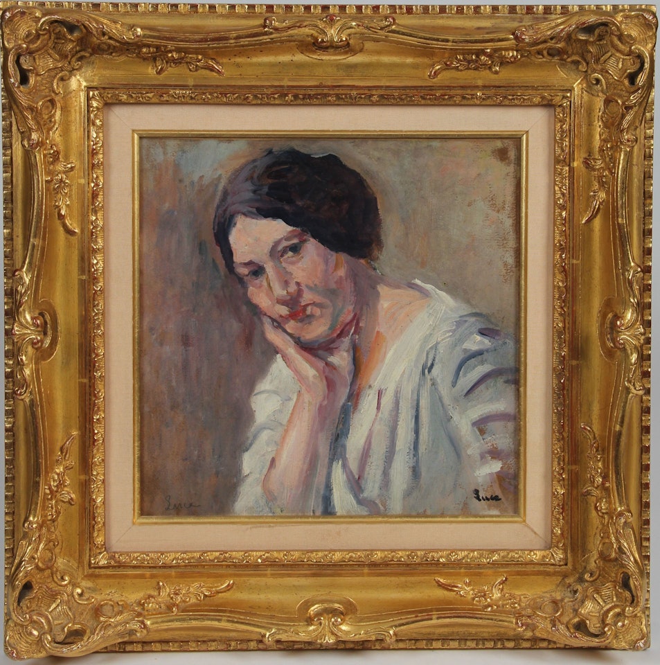 Portrait of a woman by Maximilien Luce