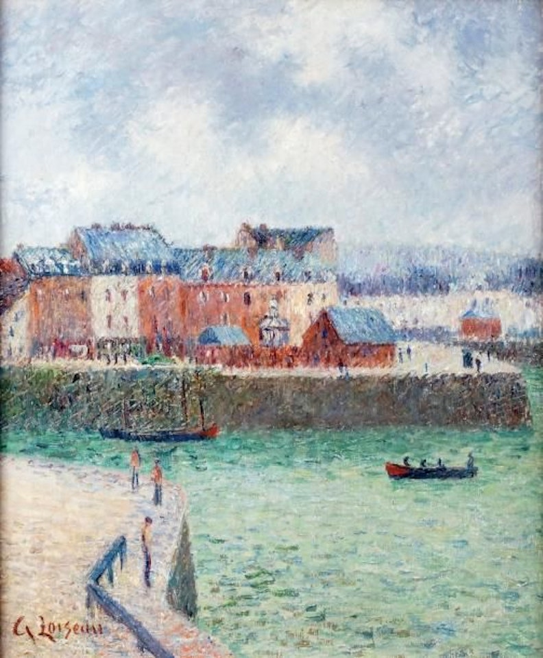 DIEPPE, L"AVANT PORT by Gustave Loiseau