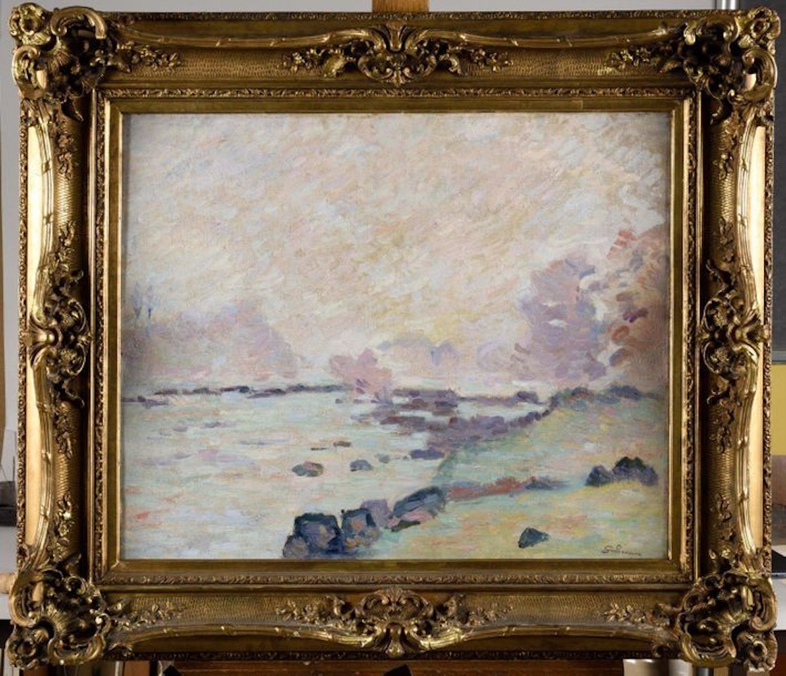 Le barrage de Genetin, Crozant by Armand Guillaumin