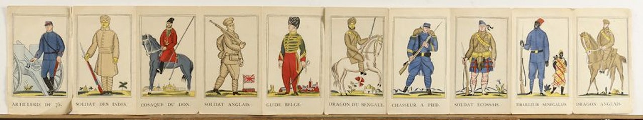 LES ALLIES - PETIT PANORAMA DES UNIFORMES by Raoul Dufy
