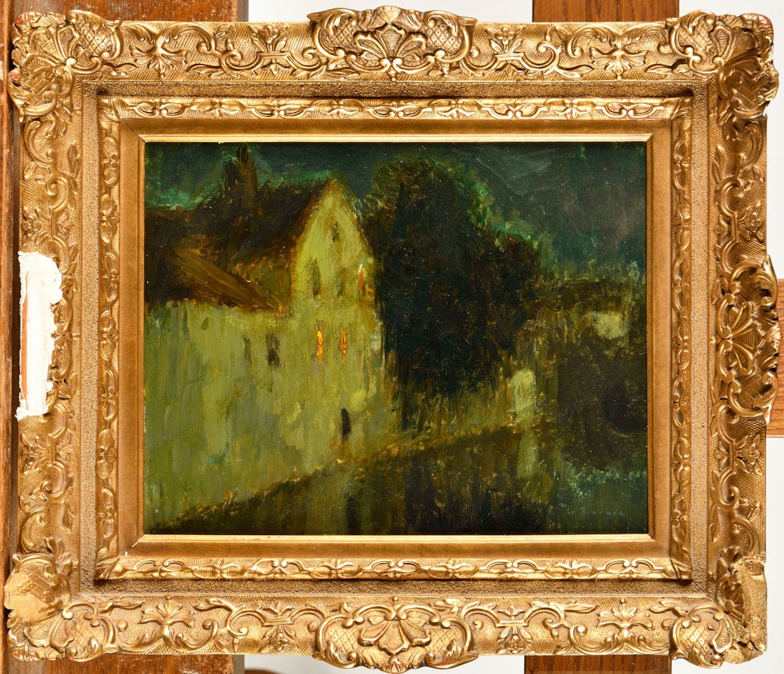 Clair de Lune, Maison sur le canal, Bruges by Henri Le Sidaner