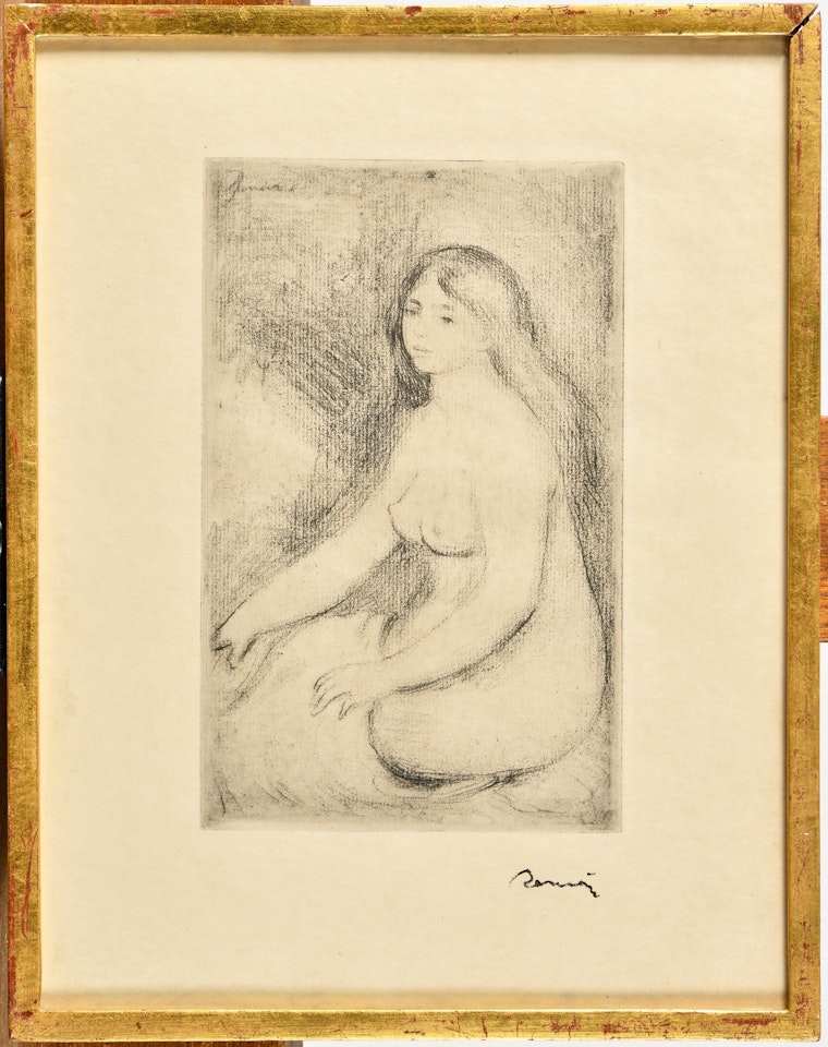 Baigneuse assise by Pierre-Auguste Renoir