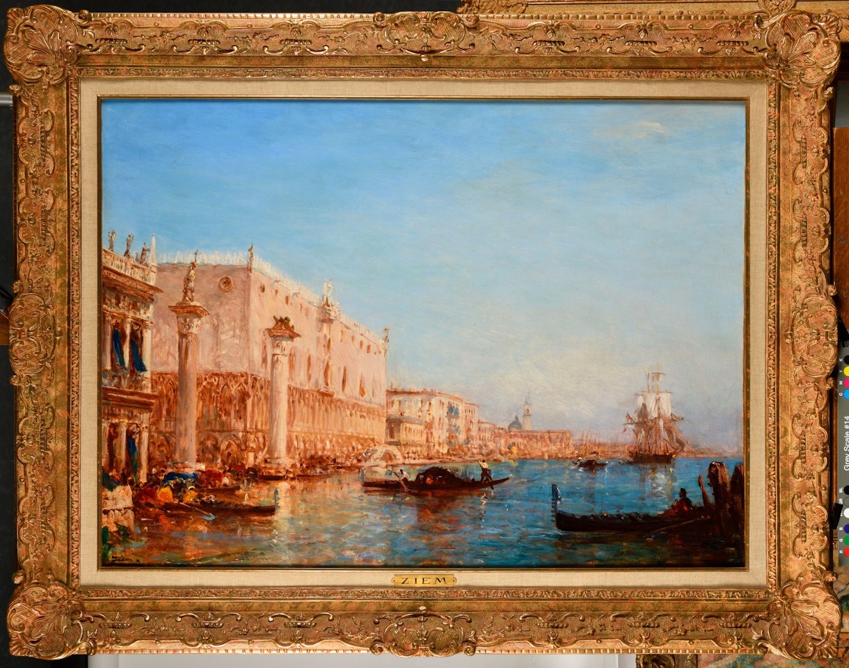 Venice, the Doge"s Palace by Félix Ziem