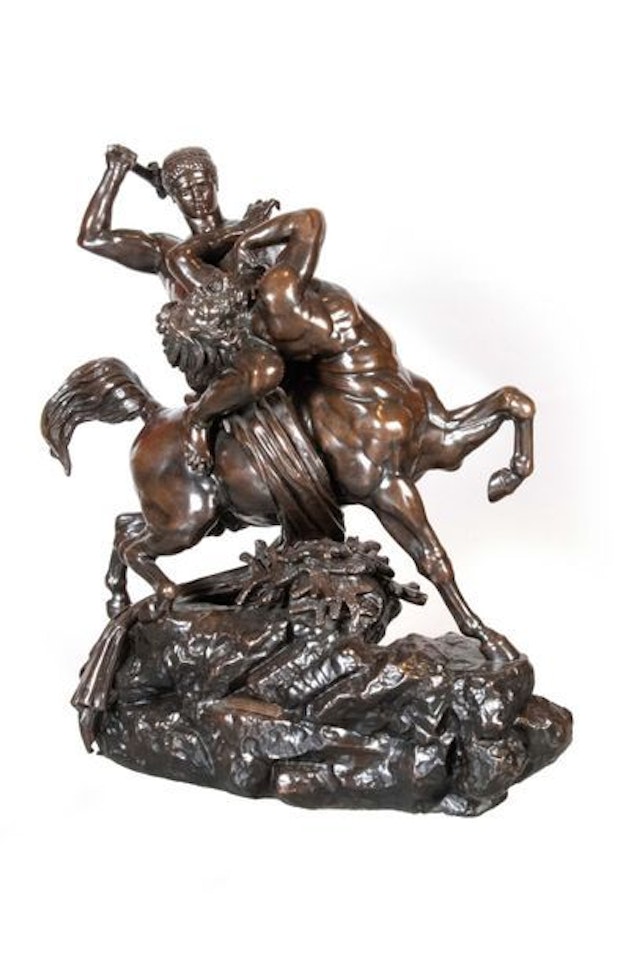 Theseus fighting the centaur Benor by Antoine-Louis Barye