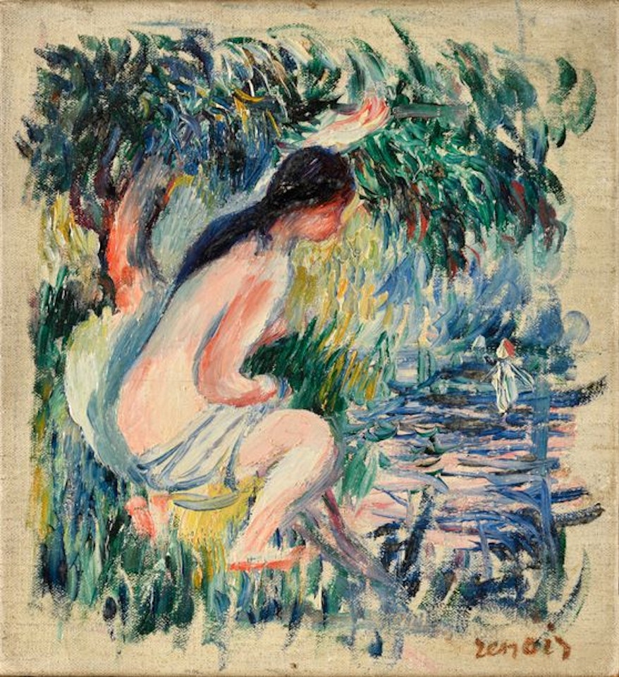 Nude Study or Nude in a Landscape by Pierre-Auguste Renoir