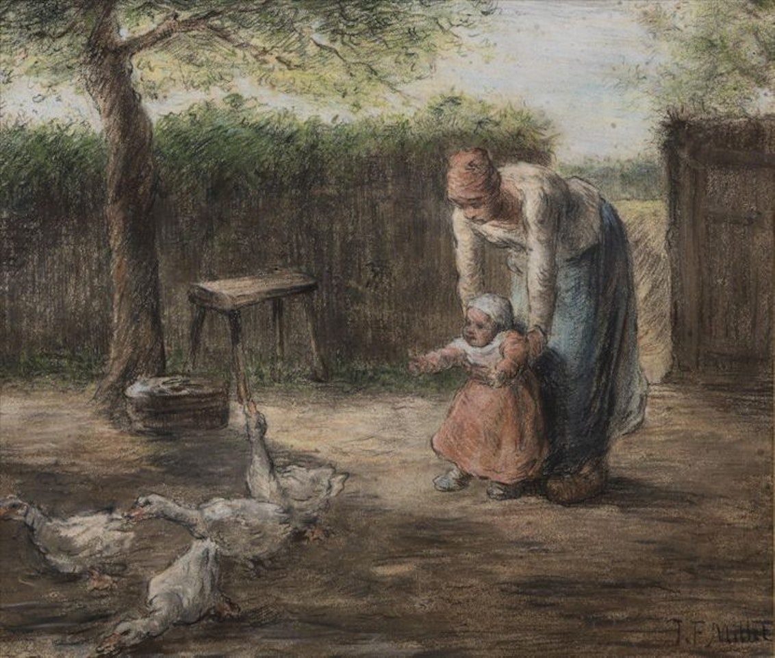The first pastel by Jean-François Millet
