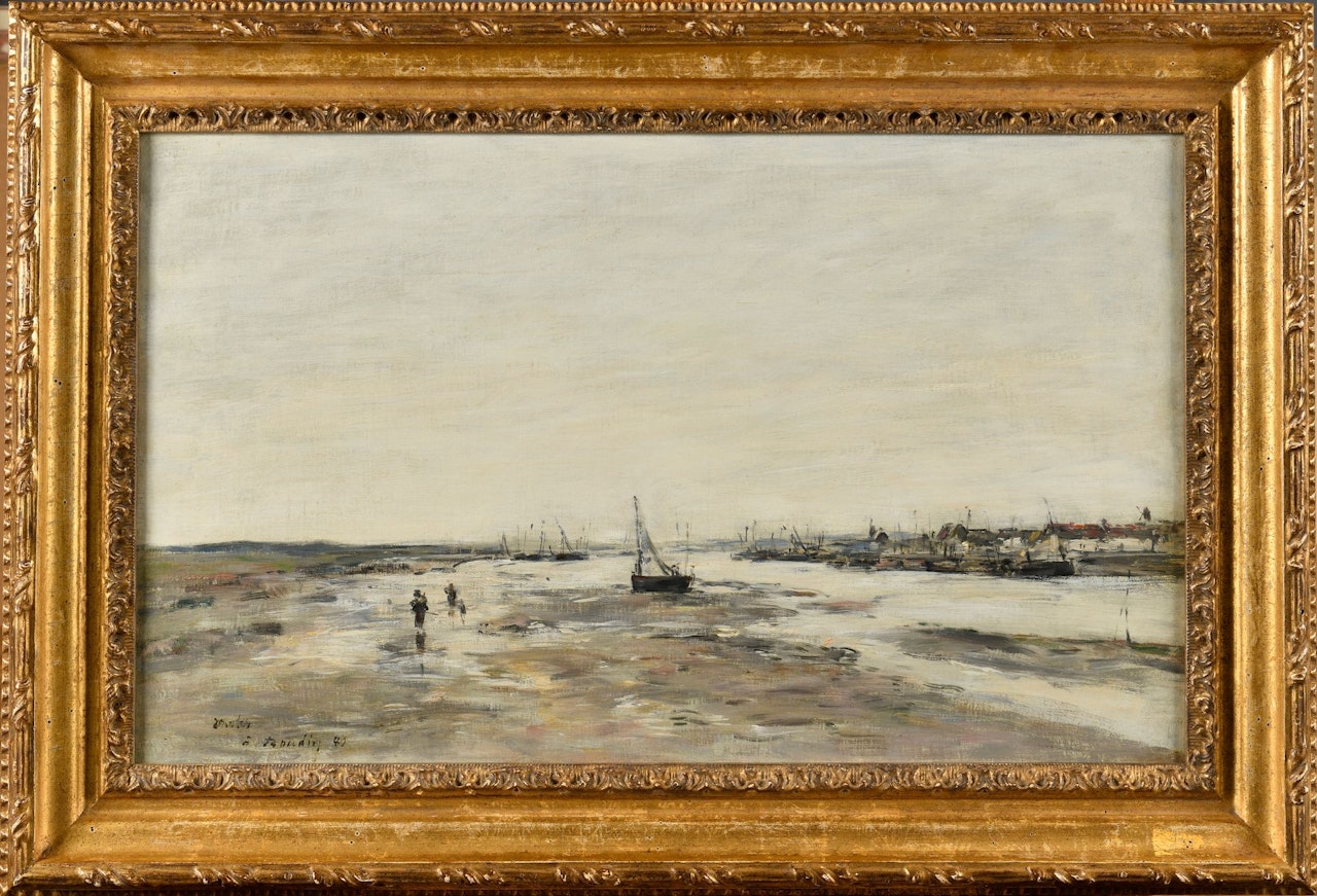 Etaples, Low Tide by Eugène Boudin