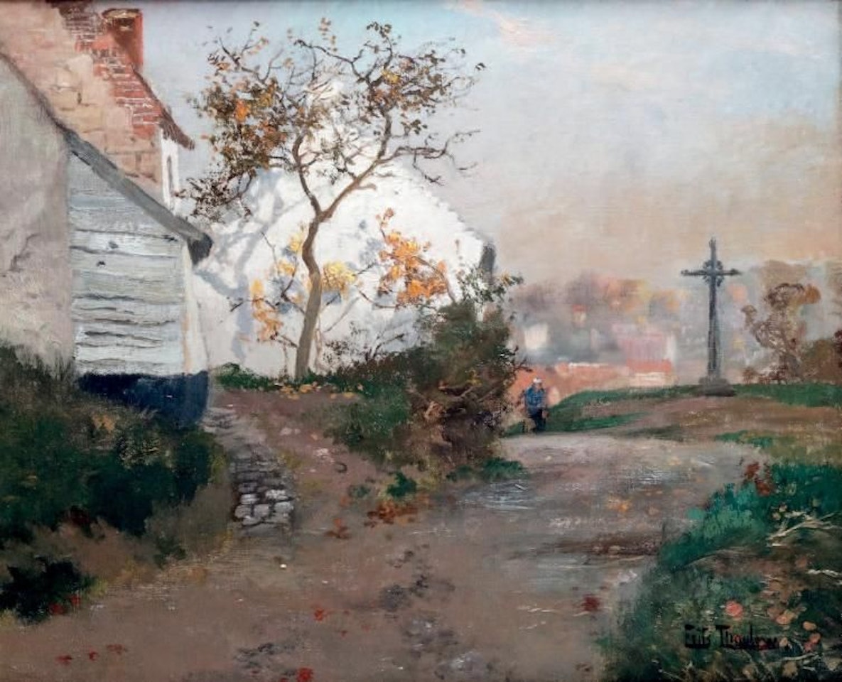 LE CHEMIN DE PIQUIGNY by Fritz Thaulow