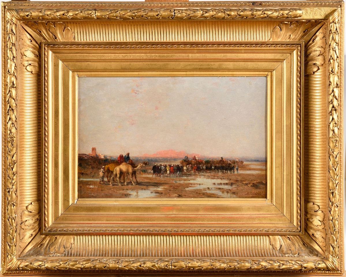 The Caravan by Narcisse Berchere