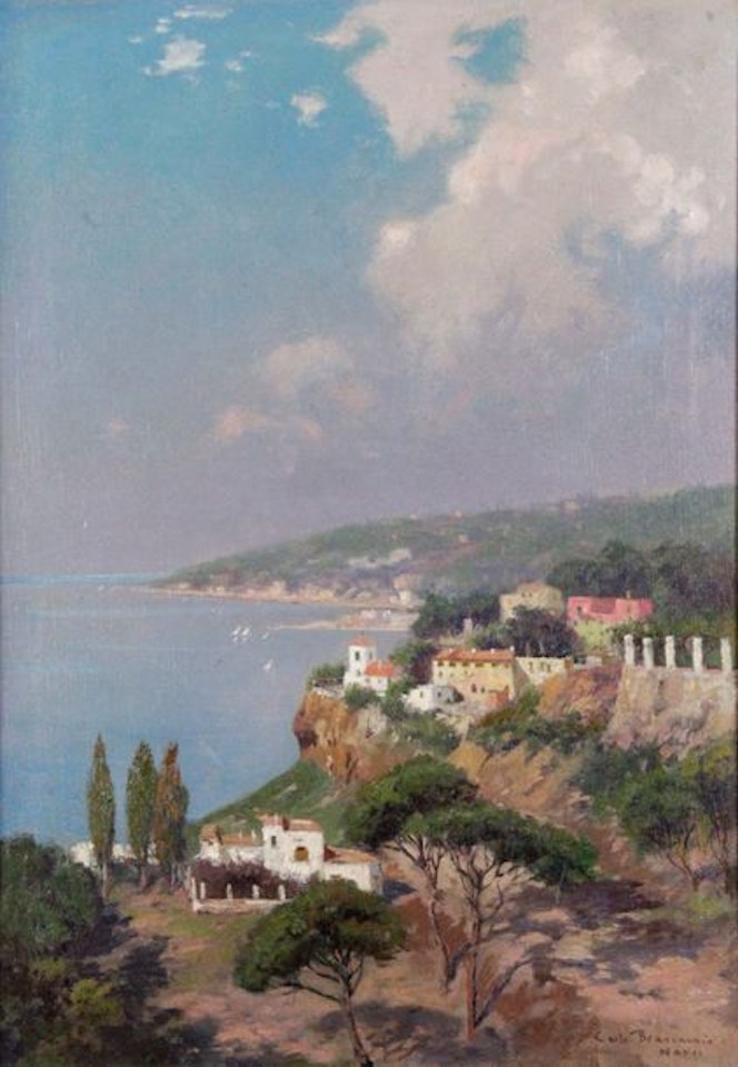 The bay of Naples and the Pausilippe hill by Carlo Brancaccio