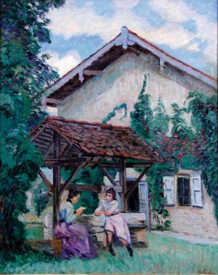 Conversation at the belt August 1901 by Armand Guillaumin