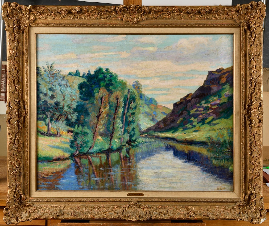 The lock of the Charrault Bridge by Armand Guillaumin