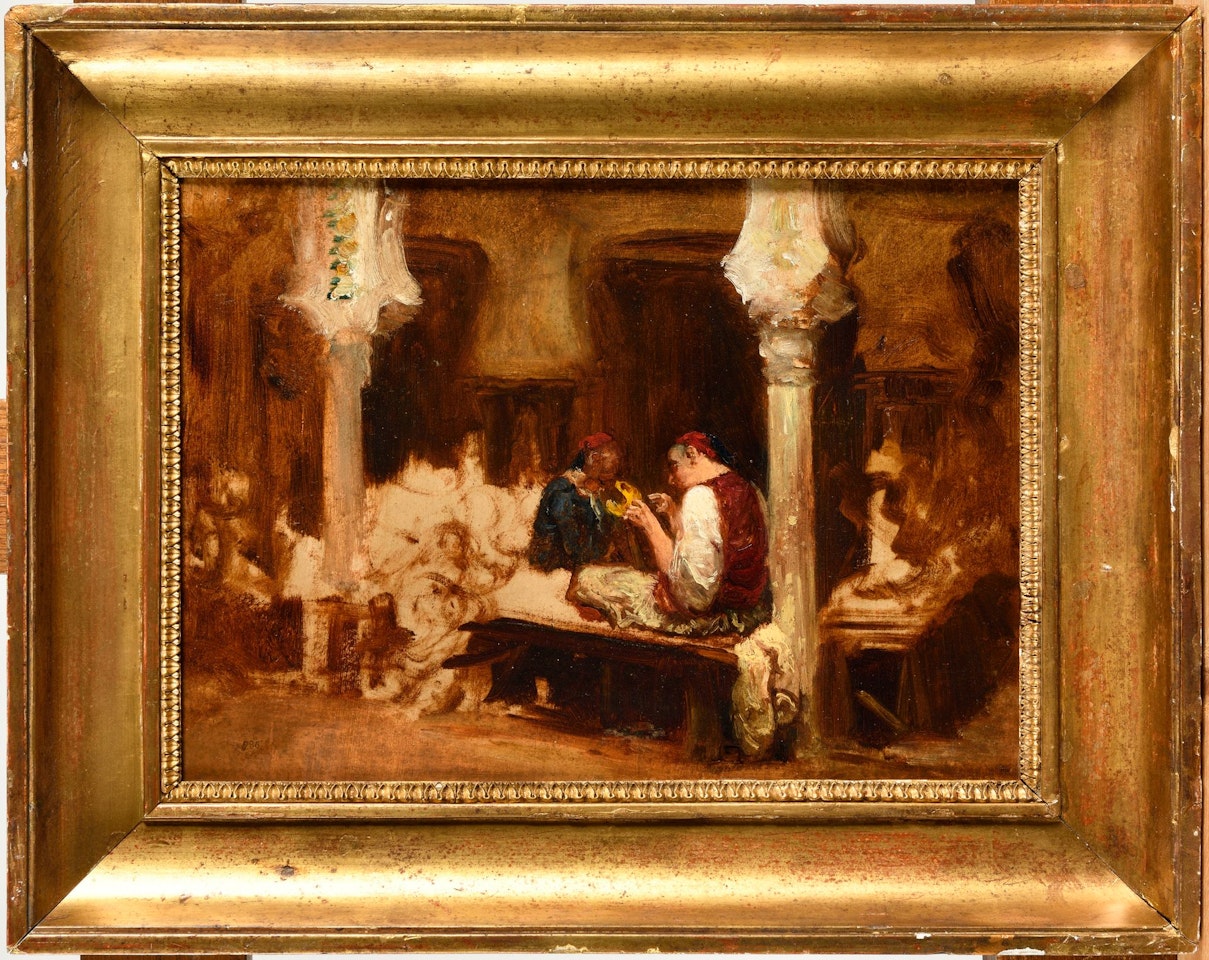 Arabian Interior, coppersmith by Félix Ziem