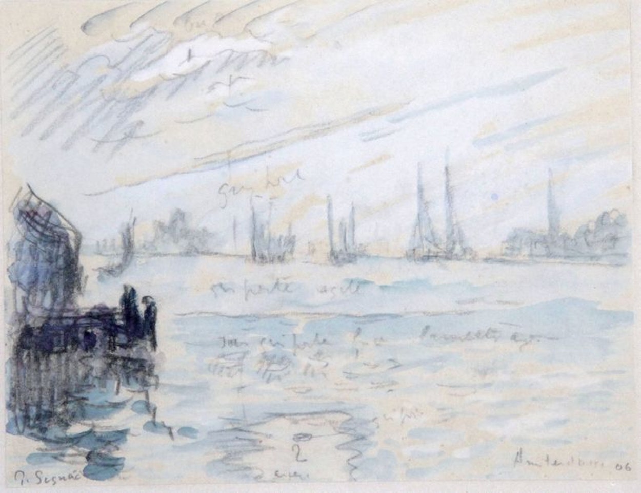 The Port of Amsterdam by Paul Signac