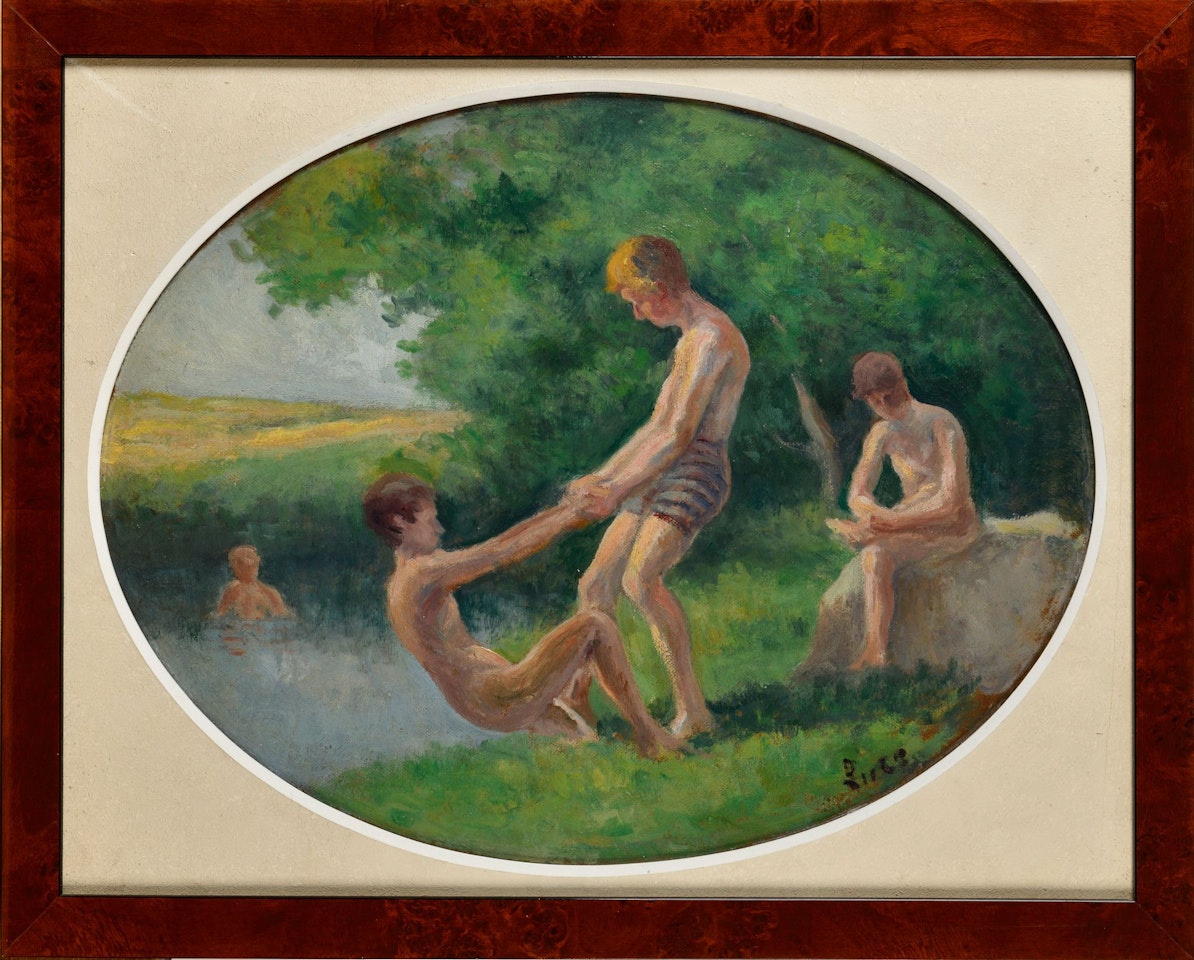 Baigneurs à Rolleboise by Maximilien Luce