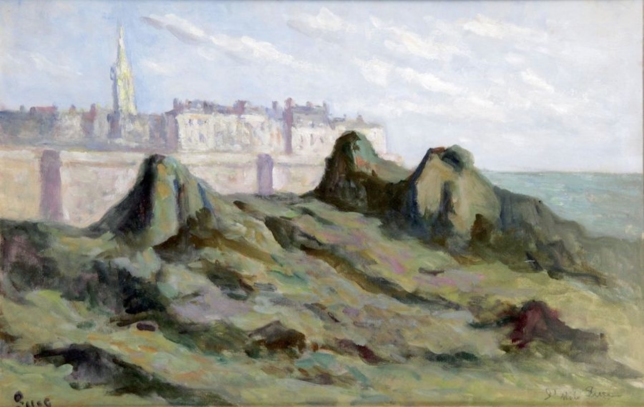 Saint-Malo vue du grand Bé by Maximilien Luce