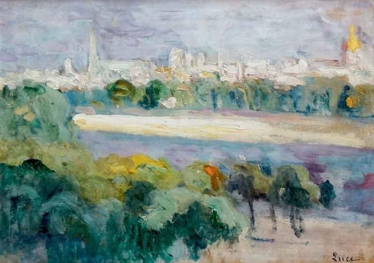 PARIS, BORD DE SEINE by Maximilien Luce