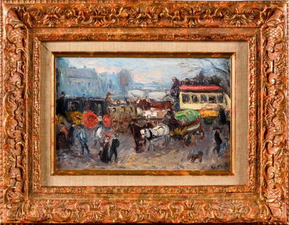 L"Omnibus, Paris le Pont-Neuf by Othon Friesz