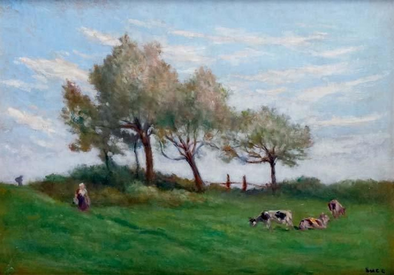PASTURE IN ROLLEBOISE by Maximilien Luce