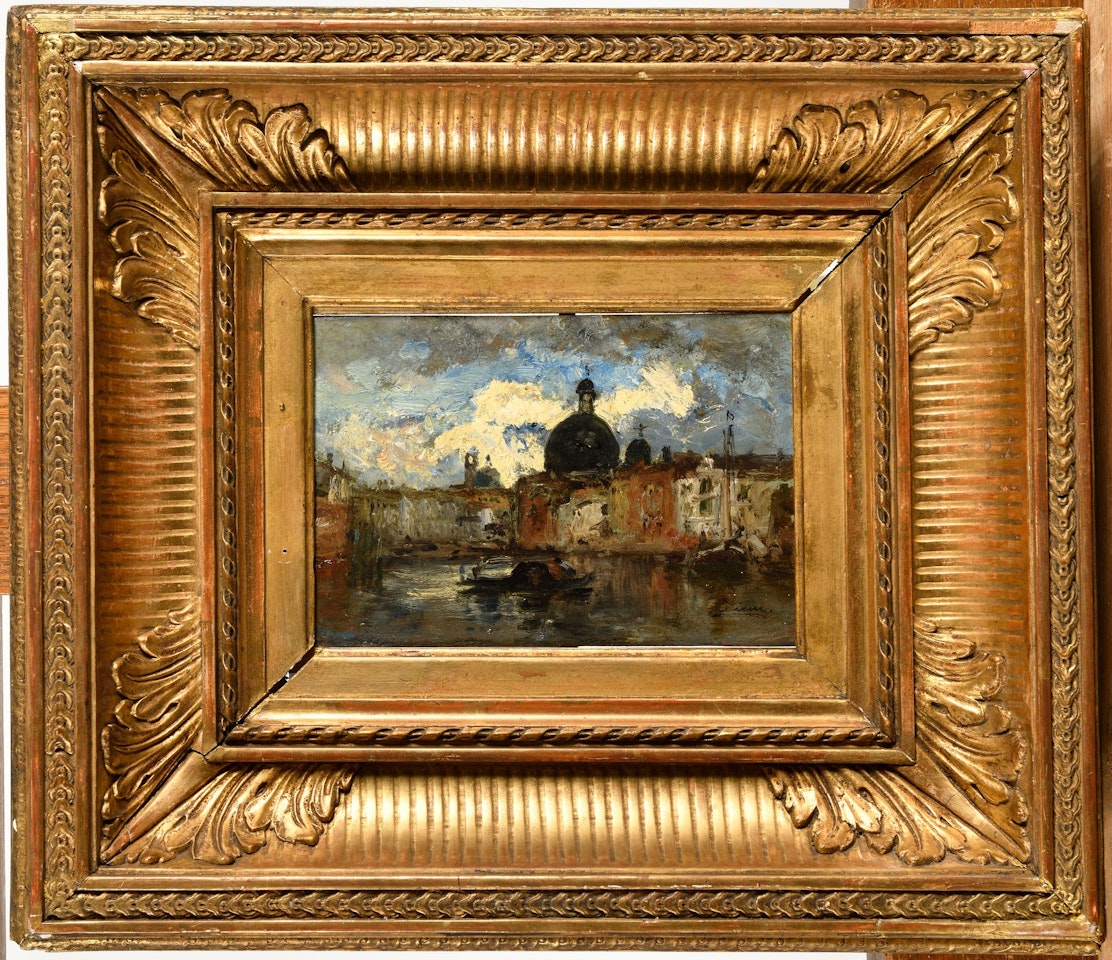 View of San Simeone Piccolo on the Grand Canal, Venice by Félix Ziem