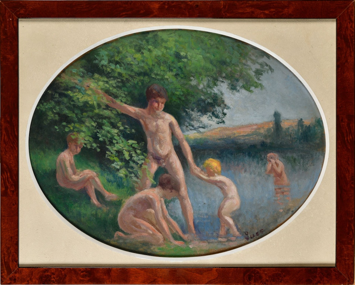 Baignade à Rolleboise by Maximilien Luce