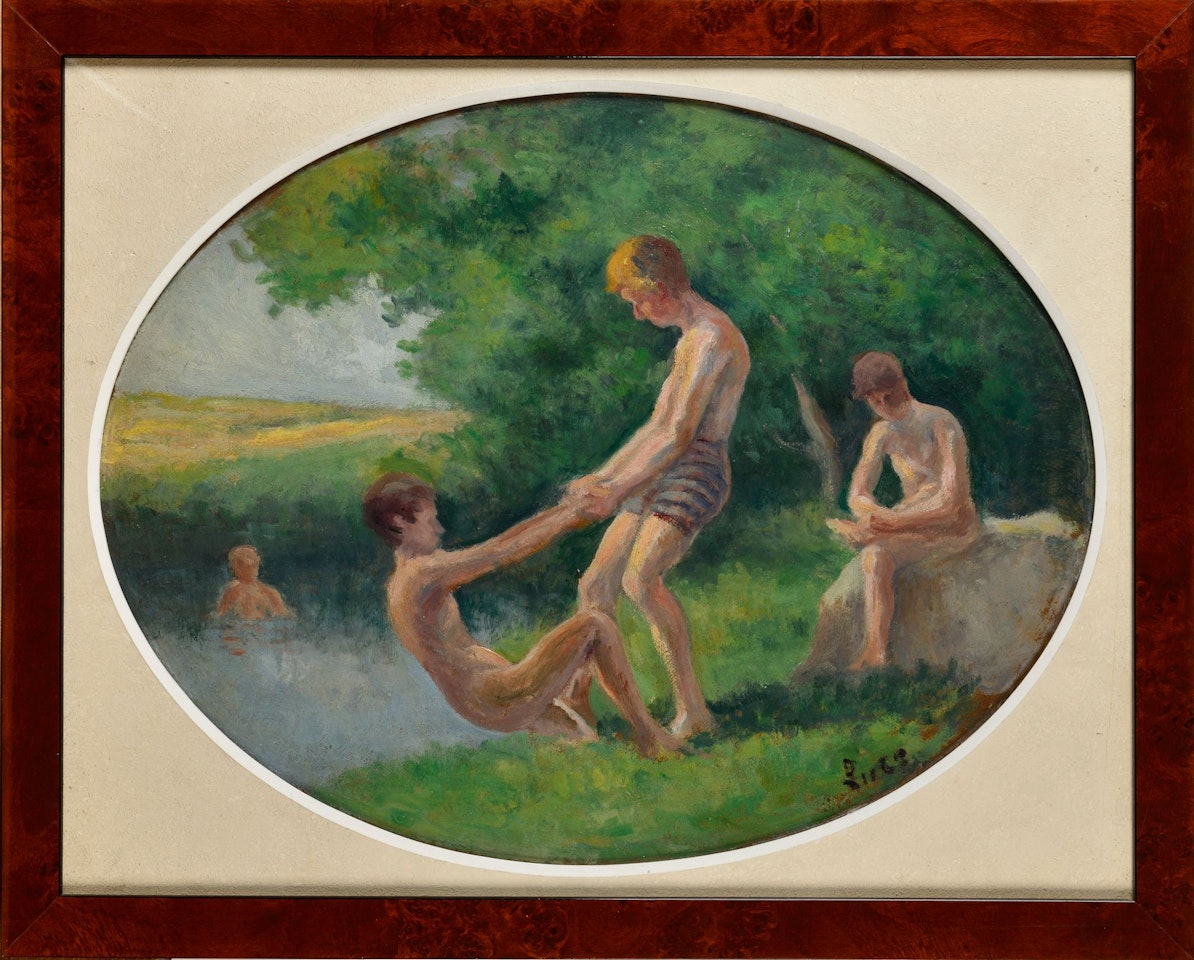 Baigneurs à Rolleboise by Maximilien Luce
