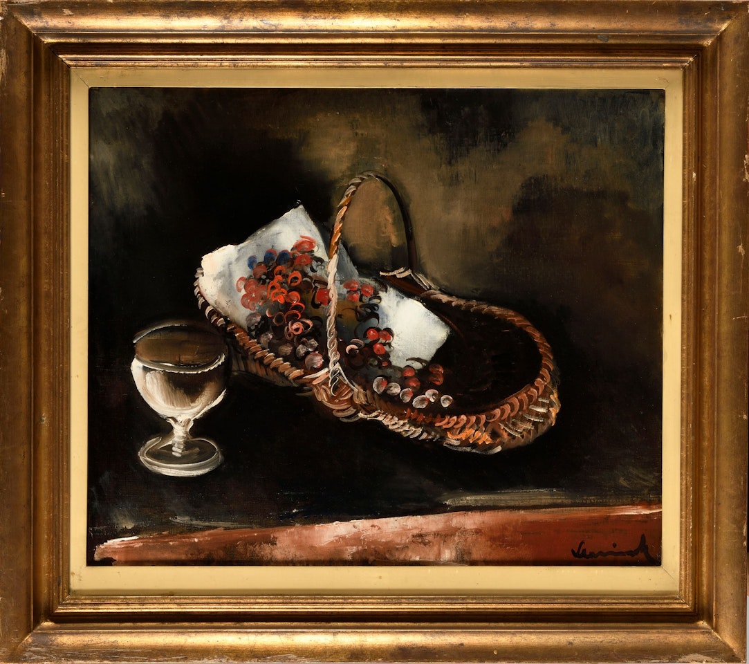 Still life with a basket of cherries by Maurice de Vlaminck