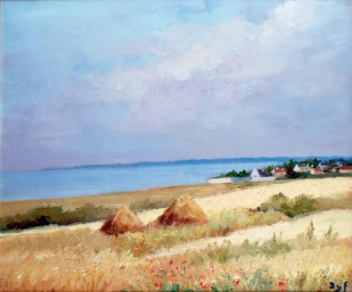 WHEAT ON THE EDGE OF THE GULF OF MORBIHAN by Marcel Dyf