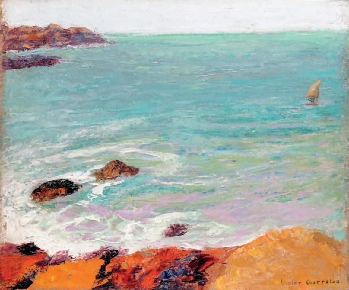 ROCKY COASTS IN BRITTANY by Victor Charreton