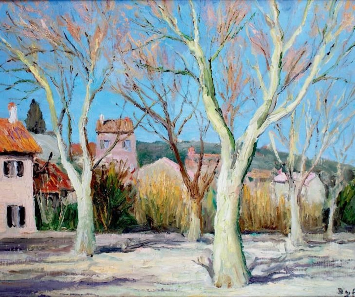 PLATANES EN PROVENCE by Marcel Dyf