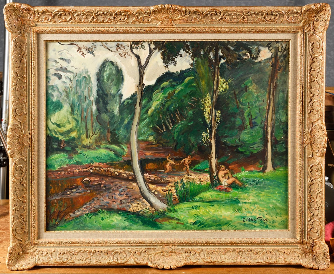 Bathers by the river by Othon Friesz