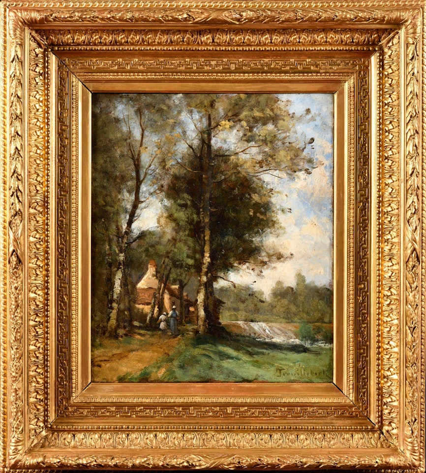 The path near the dam by Paul Désiré Trouillebert