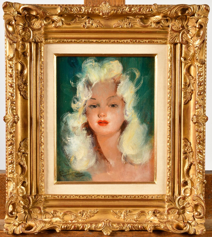 Miss Lilian (Femme blonde en buste) by Jean Gabriel Domergue