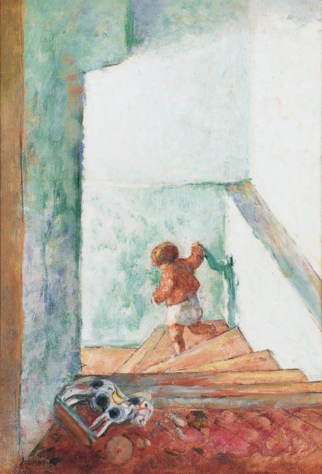 THE CHILD ON THE STAIRS by Henri Lebasque