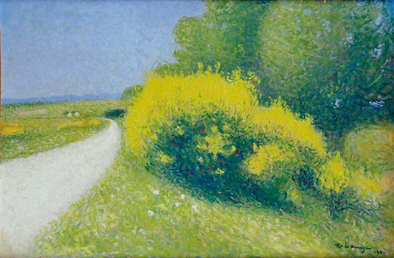 Road near Cailhau (Aude) by Achille Laugé