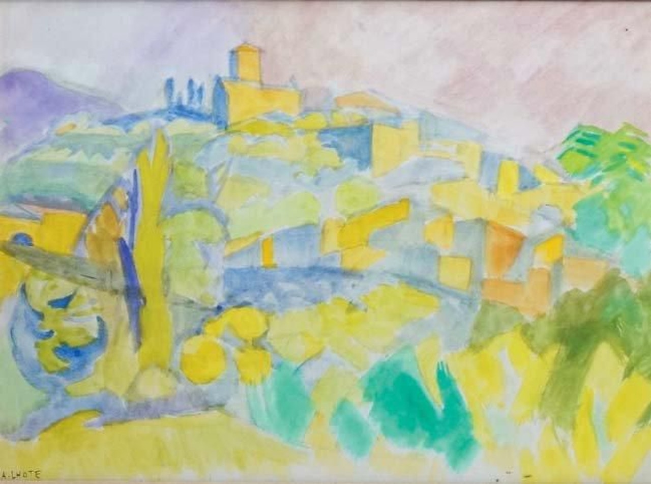 THE CHURCH AT THE TOP OF MIRMANDE by André Lhote