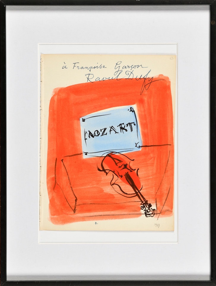 Mozart by Raoul Dufy