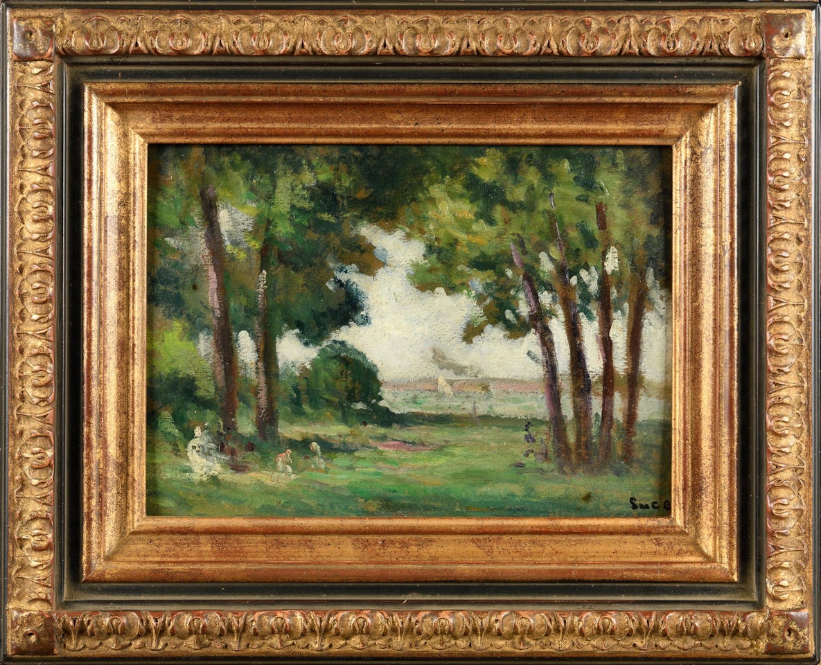 Repos en fôret by Maximilien Luce