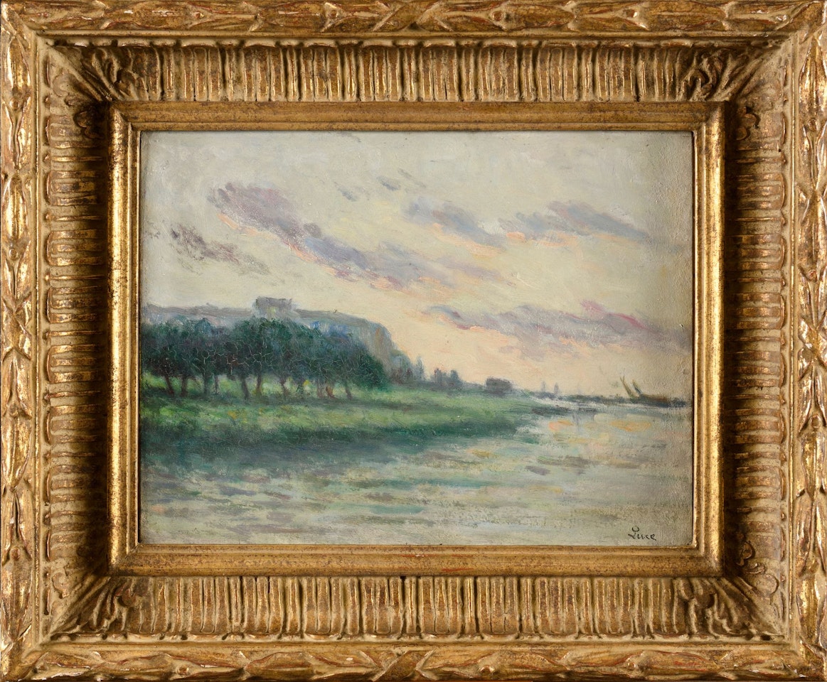 Marine aux voiliers le Tréport by Maximilien Luce