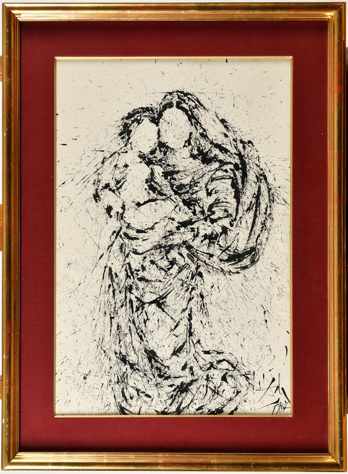 Madone à l"Enfant ou Madone Sixtine by Salvador Dali