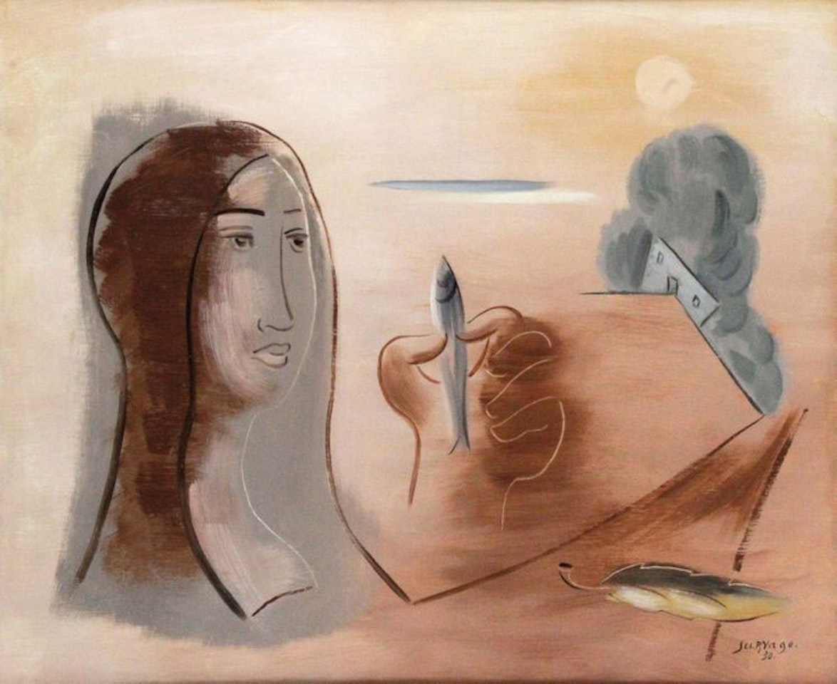 Woman with fish, Tarsa by Leopold Survage