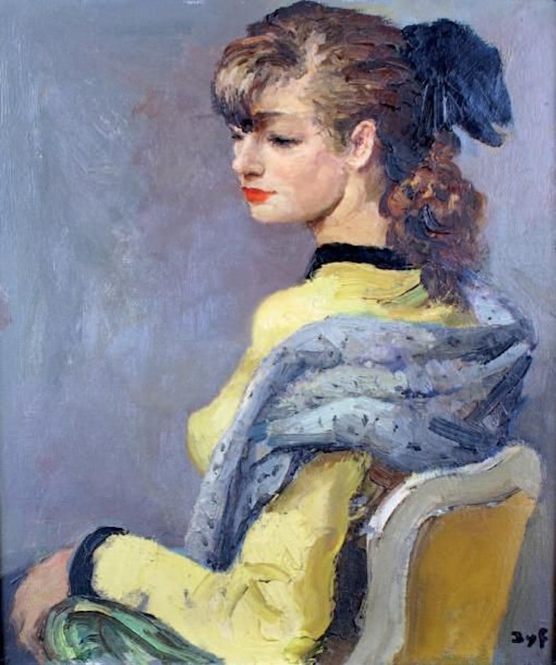 THE GIRL IN YELLOW by Marcel Dyf