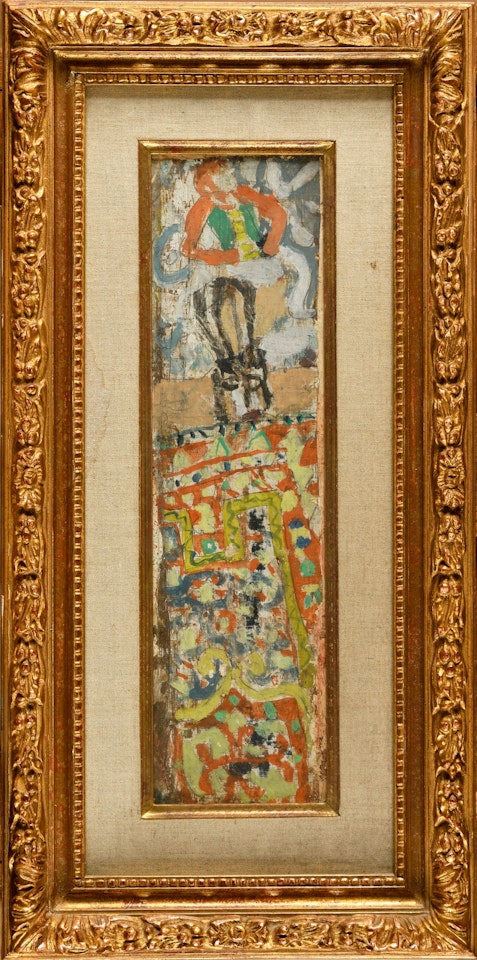 The Clown and the black chair by Jean Pougny