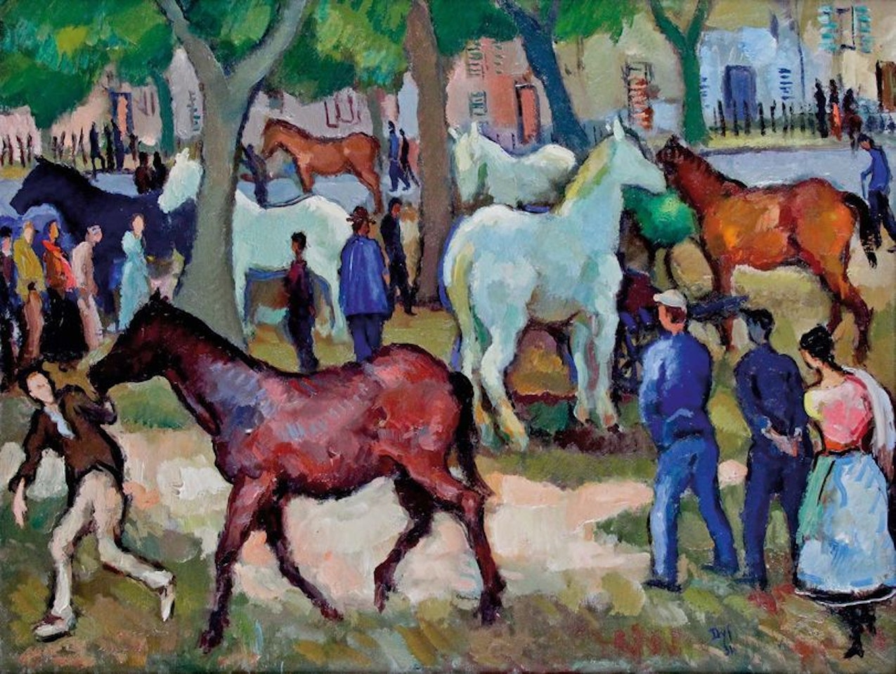The horse market by Marcel Dyf